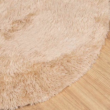 vidaXL Χαλί Shaggy με Ψηλό Πέλος NAVARRA Μπεζ 240x240cm πολυεστέρας