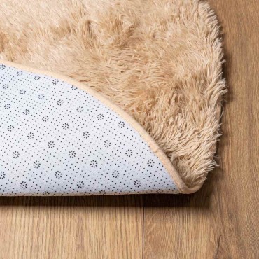 vidaXL Χαλί Shaggy με Ψηλό Πέλος NAVARRA Μπεζ 240x240cm πολυεστέρας