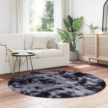 vidaXL Χαλί Shaggy με Ψηλό Πέλος NAVARRA Σκούρο Γκρι 160x160cm