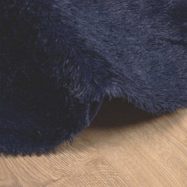 vidaXL Χαλί Shaggy με Ψηλό Πέλος NAVARRA Ναυτικό 240x240cm