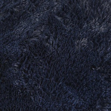 vidaXL Χαλί Shaggy με Ψηλό Πέλος NAVARRA Ναυτικό 240x240cm