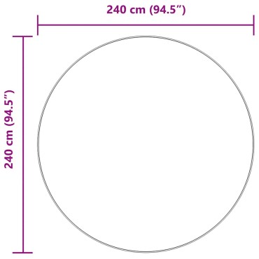 vidaXL Χαλί Shaggy με Ψηλό Πέλος NAVARRA Ναυτικό 240x240cm