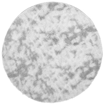 vidaXL Χαλί Shaggy με Ψηλό Πέλος NAVARRA Ανοιχτό Γκρι 120x120cm