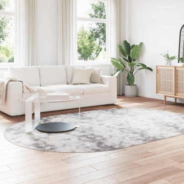 vidaXL Χαλί Shaggy με Ψηλό Πέλος NAVARRA Ανοιχτό Γκρι 300x200cm