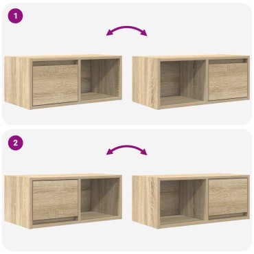 vidaXL Έπιπλο Τηλεόρασης 60x31x25,5cm Επεξεργασμένο Ξύλο
