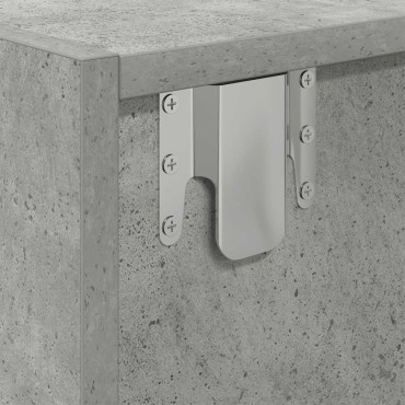 vidaXL Έπιπλο Τηλεόρασης Γκρι μπετόν 60x31x25,5cm Επεξεργασμένο Ξύλο