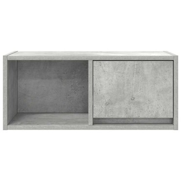 vidaXL Έπιπλο Τηλεόρασης Γκρι μπετόν 60x31x25,5cm Επεξεργασμένο Ξύλο