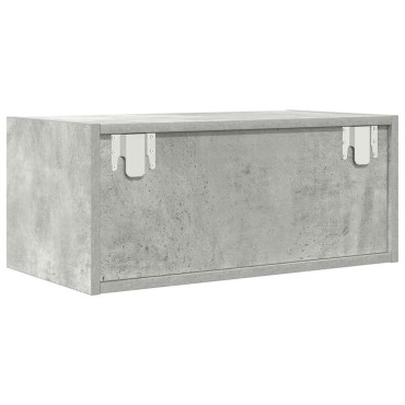 vidaXL Έπιπλο Τηλεόρασης Γκρι μπετόν 60x31x25,5cm Επεξεργασμένο Ξύλο