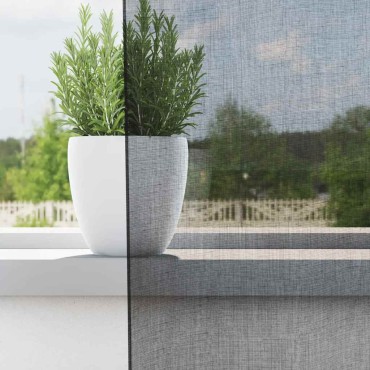 vidaXL Κουρτίνες Voile με ροδέλες 2 τεμάχια Μαύρο 140x260cm