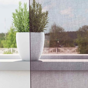 vidaXL Κουρτίνες Voile με ροδέλες 2 τεμάχια Μοβ 140x260cm