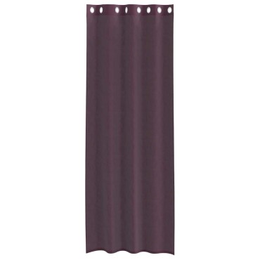 vidaXL Κουρτίνες Voile με ροδέλες 2 τεμάχια Μοβ 140x260cm