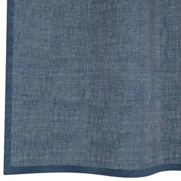 vidaXL Voile κουρτίνες με ροδέλες 2 τεμάχια Μπλε Ρουά 140x300cm