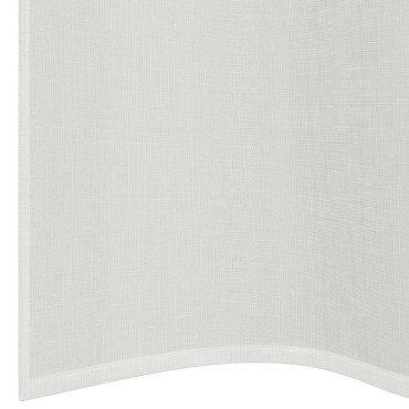 vidaXL Voile κουρτίνες με ροδέλες 2 τεμάχια Λευκό 140x225cm