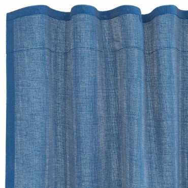 vidaXL Κουρτίνες Voile με βρόχους 2 τεμάχια Μπλε Ρουά 140x245cm