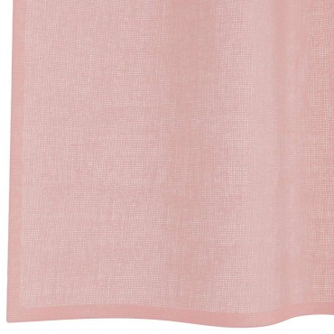 vidaXL Κουρτίνες Voile με ροδέλες 2 τεμάχια Ροζ 140x260cm
