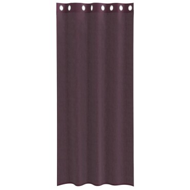 vidaXL Κουρτίνες Voile με ροδέλες 2 τεμάχια Μοβ 140x225cm
