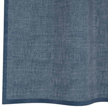 vidaXL Voile κουρτίνες με ροδέλες 2 τεμάχια Μπλε Ρουά 140x225cm