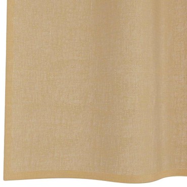 vidaXL Κουρτίνες Voile με τσέπες ράβδου 2 τεμάχια Χρώμα Άμμου 140x225cm
