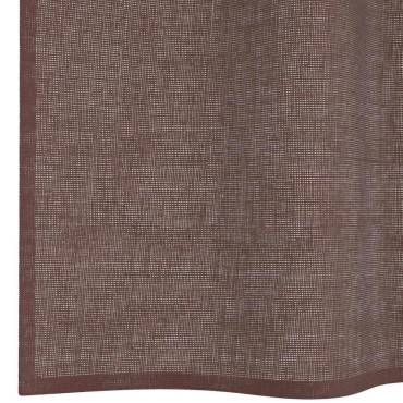 vidaXL Κουρτίνες Voile με ροδέλες 2 τεμάχια Καφέ 140x300cm