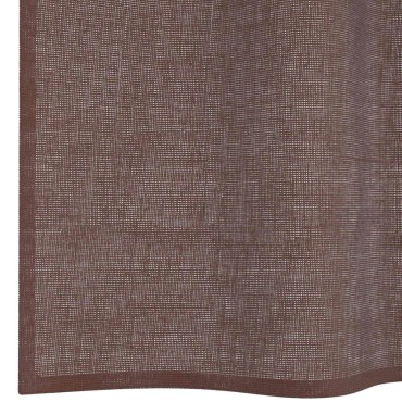 vidaXL Κουρτίνες Voile με ροδέλες 2 τεμάχια Καφέ 140x175cm