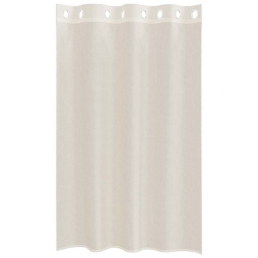 vidaXL Κουρτίνες Voile με ροδέλες 2 τεμάχια Κρεμ 140x175cm