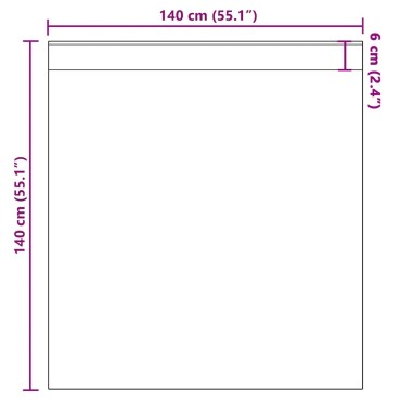 vidaXL Voile κουρτίνες με τσέπες ράβδου 2 τεμάχια Ροζ 140x140cm