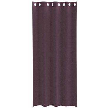 vidaXL Κουρτίνες Voile με ροδέλες 2 τεμάχια Μοβ 140x245cm
