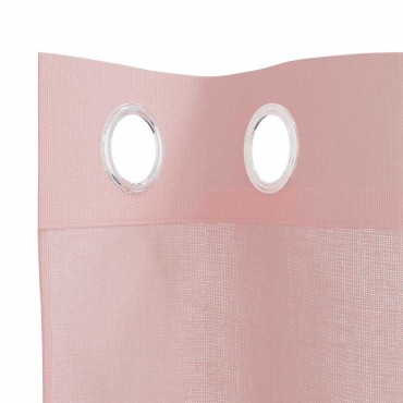 vidaXL Κουρτίνες Voile με ροδέλες 2 τεμάχια Ροζ 140x225cm