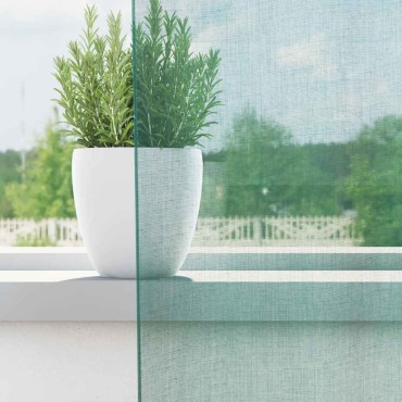 vidaXL Voile κουρτίνες με ροδέλες 2 τεμάχια Τιρκουάζ 140x245cm