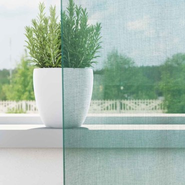 vidaXL Voile κουρτίνες με ροδέλες 2 τεμάχια Τιρκουάζ 140x175cm