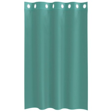 vidaXL Voile κουρτίνες με ροδέλες 2 τεμάχια Τιρκουάζ 140x175cm