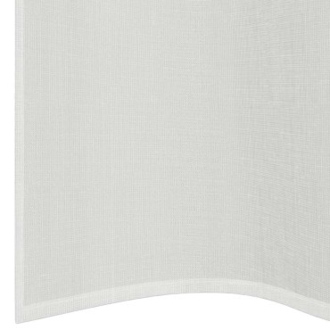 vidaXL Voile κουρτίνες με ροδέλες 2 τεμάχια Λευκό 140x175cm
