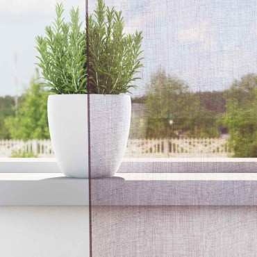 vidaXL Κουρτίνες Voile με βρόχους 2 τεμάχια Μοβ 140x245cm