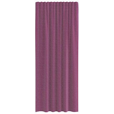 vidaXL Κουρτίνες Voile με βρόχους 2 τεμάχια Μοβ 140x245cm