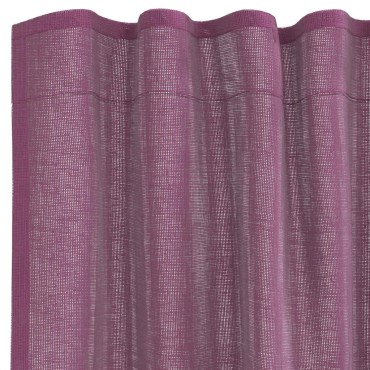vidaXL Κουρτίνες Voile με βρόχους 2 τεμάχια Μοβ 140x245cm