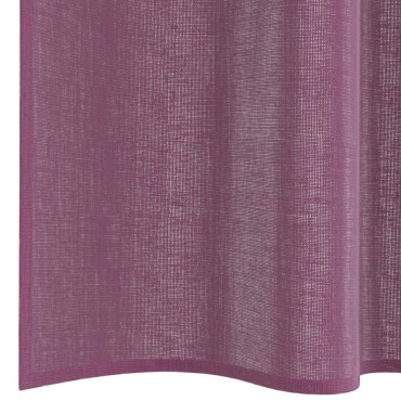 vidaXL Κουρτίνες Voile με βρόχους 2 τεμάχια Μοβ 140x245cm