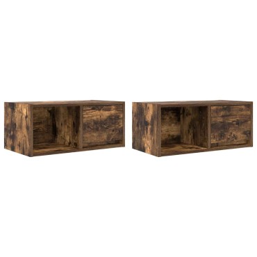 vidaXL Έπιπλα Τηλεόρασης 2 τεμ. 60x31x25,5cm Επεξεργασμένο Ξύλο