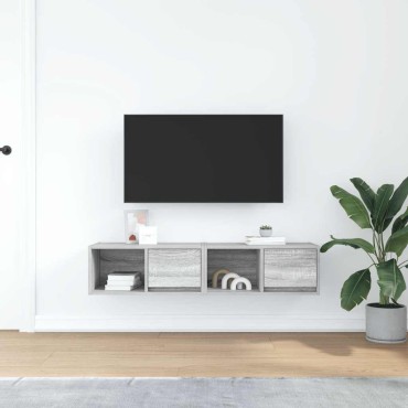 vidaXL Έπιπλα Τηλεόρασης 2 τεμ. 60x31x25,5cm Επεξεργασμένο Ξύλο