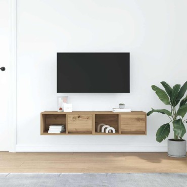vidaXL Έπιπλα Τηλεόρασης 2 τεμ. 60x31x25,5cm Επεξεργασμένο Ξύλο