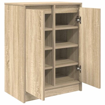 vidaXL Παπουτσοθήκη Sonoma Δρυς 57x34x76cm από Επεξεργασμένο Ξύλο