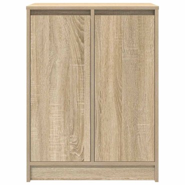 vidaXL Παπουτσοθήκη Sonoma Δρυς 57x34x76cm από Επεξεργασμένο Ξύλο