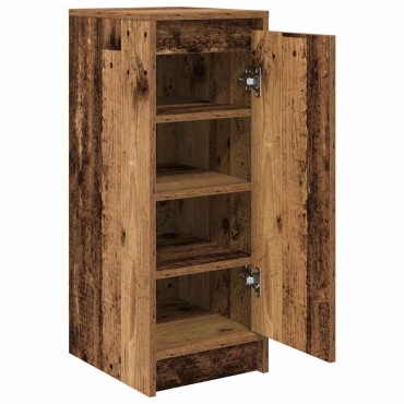 vidaXL Παπουτσοθήκη Όψη Παλαιού Ξύλου 29,5x34x76cm Επεξ. Ξύλο