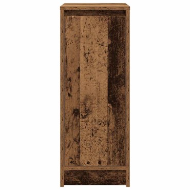 vidaXL Παπουτσοθήκη Όψη Παλαιού Ξύλου 29,5x34x76cm Επεξ. Ξύλο