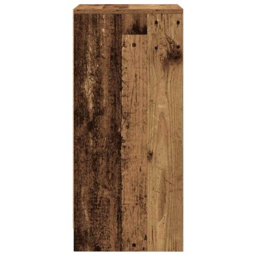vidaXL Παπουτσοθήκη Όψη Παλαιού Ξύλου 29,5x34x76cm Επεξ. Ξύλο
