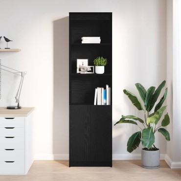 vidaXL Ντουλάπι Μαύρη δρυς 50x35x180cm από Επεξεργασμένο Ξύλο 1 τεμ.