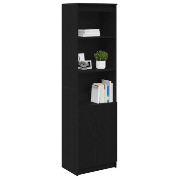 vidaXL Ντουλάπι Μαύρη δρυς 50x35x180cm από Επεξεργασμένο Ξύλο 1 τεμ.