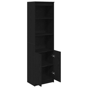 vidaXL Ντουλάπι Μαύρη δρυς 50x35x180cm από Επεξεργασμένο Ξύλο 1 τεμ.