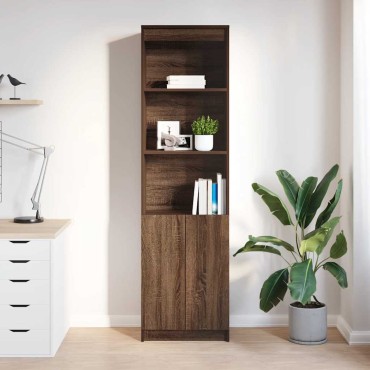 vidaXL Ντουλάπι Καφέ Δρυς 50x35x180cm από Επεξεργασμένο Ξύλο 1 τεμ.
