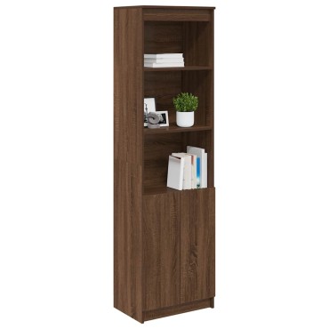 vidaXL Ντουλάπι Καφέ Δρυς 50x35x180cm από Επεξεργασμένο Ξύλο 1 τεμ.
