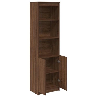 vidaXL Ντουλάπι Καφέ Δρυς 50x35x180cm από Επεξεργασμένο Ξύλο 1 τεμ.
